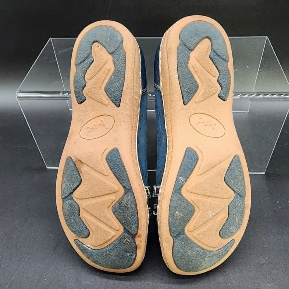 b.o.c. Born Concept‎ Loafers Women Blue 7M Comfort Casual Leather Slip On Flats